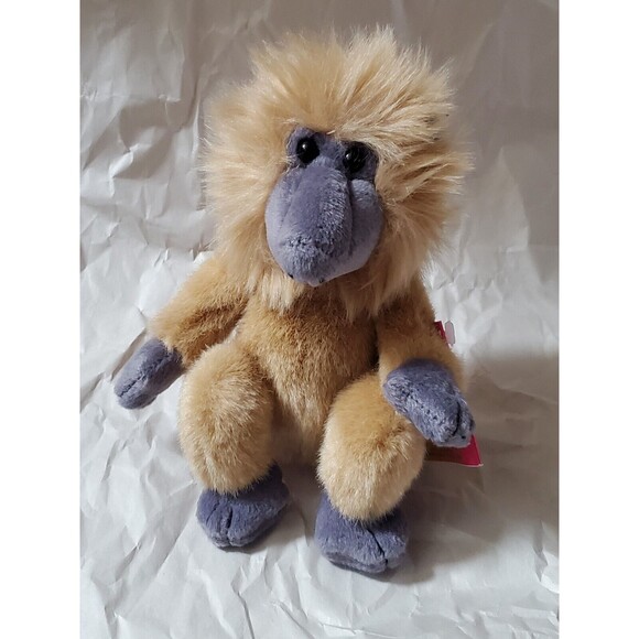 Baboon Plush Conservation Collection San Diego Zoo Vintage Y2K Stuffed Toy NWT
